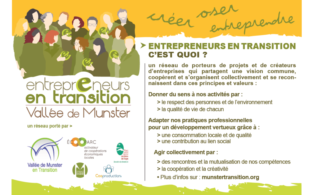 LE RESEAU « ENTREPRENEURS EN TRANSITION » DE LA VALLÉE DE MUNSTER
